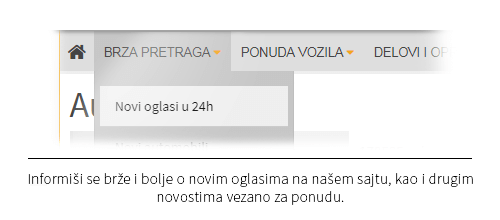 Prati najnovije oglase postavljene u poslednjih 24h