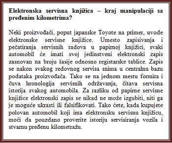 Kako otkriti da li je kilometraža na automobilu vraćena?